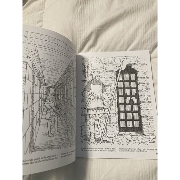 Medival Castles Dover History Adult Color Book - Picture 5 of 5